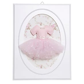 Quadrinho Balé Pérolas Saia De Bailarina Quarto Bebê Infantil Menina