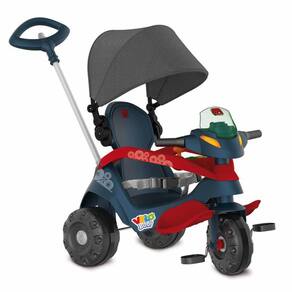 Triciclo Infantil Mototico - Passeio e Pedal Azul - Bandeirante