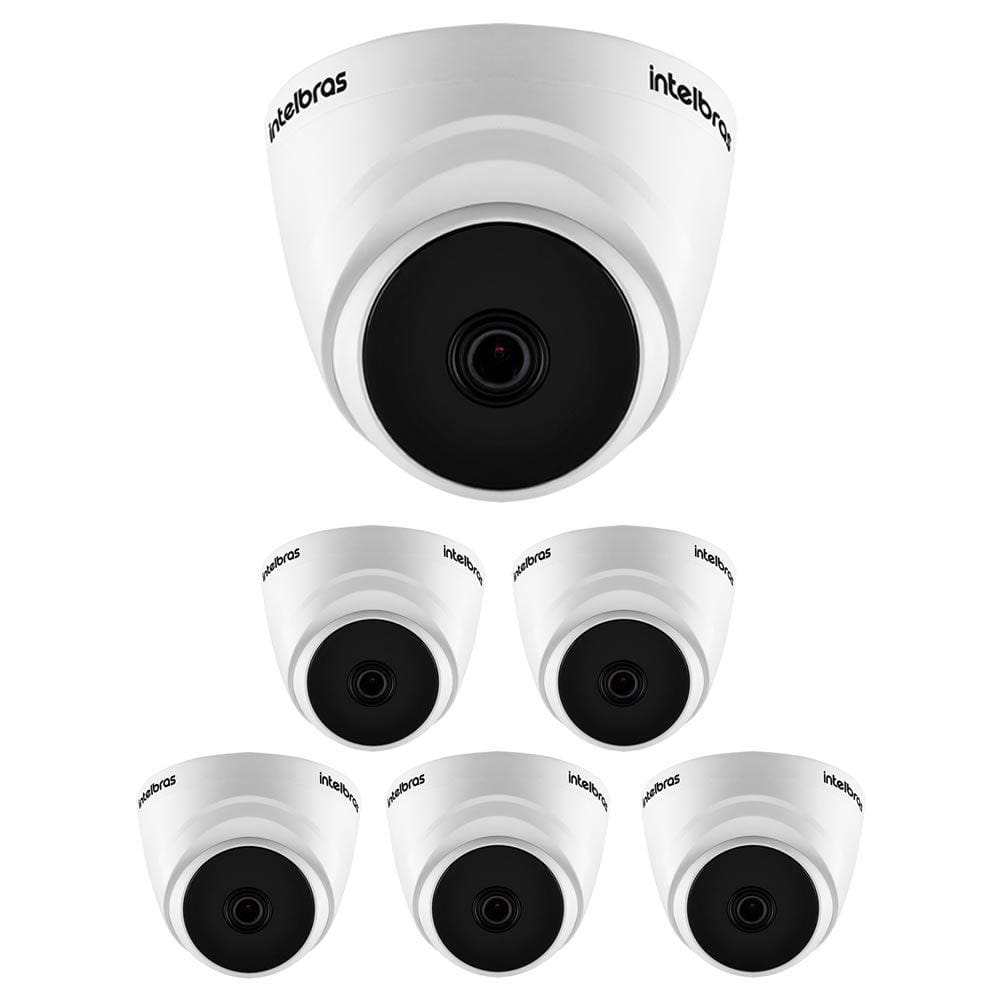 Kit 6 Câmeras HDCVI 5 Megapixels 2.8mm 20m VHD 1520 D Intelbras