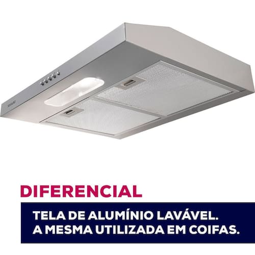 Depurador Slim Suggar DPS161PR / DPS162PR 60cm 3 Velocidades Prata Menor preço em Depurador Slim Suggar DPS161PR / DPS162PR 60cm 3 Velocidades Prata