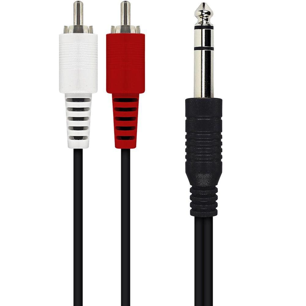 Cabo P10 Estéreo X 2 RCA Com 1,50 Metro MBTech MB71148