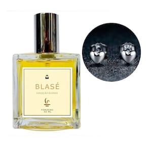 Perfume Feminino Blasé + Brinco Prata Coração
