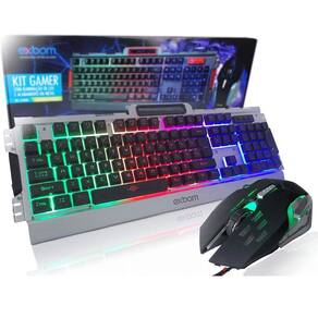 Kit Teclado + Mouse Semi Mecânico Gamer Led Rgb Óptico M800 Luuk Young