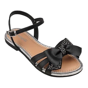 Sandália Com Laço Detalhe Em Strass Pampili Ref: 409245 25/36