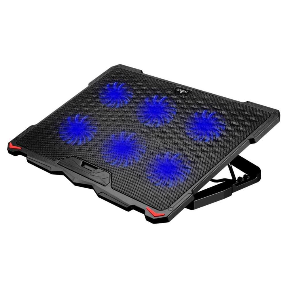 Suporte para Notebook Bright Storm - até 17.3 - Hub Usb - 4 Niveis de Altura - 6 Ventoinhas - BC002