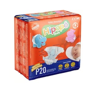Fralda Infantil Hipopo Baby Jumbinho P C/20