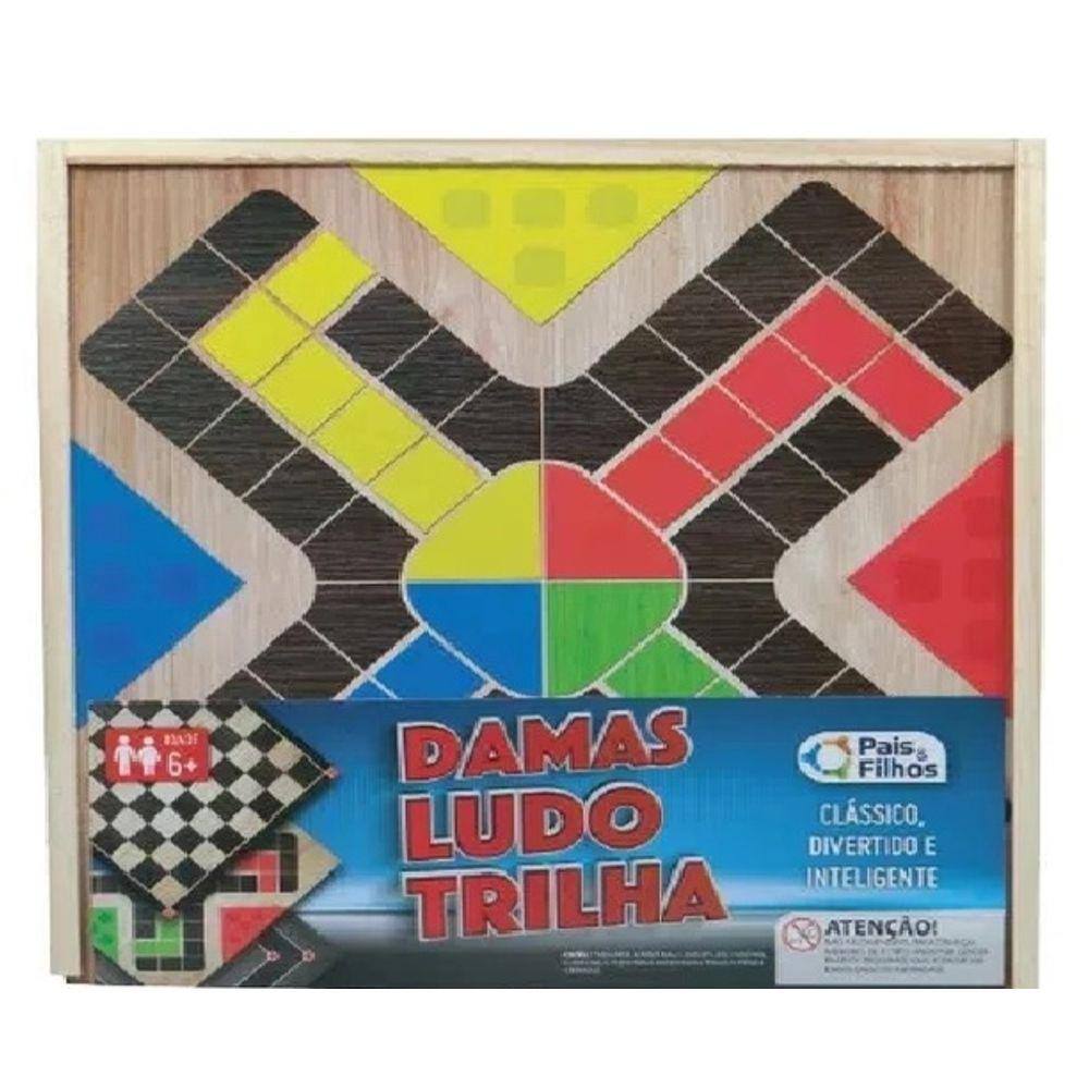 Jogo de Damas e Ludo Junges Branco