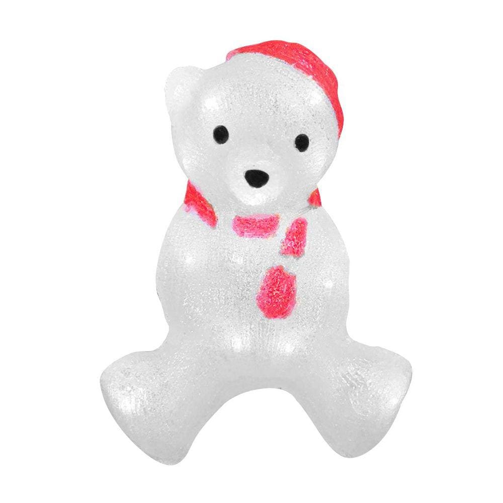 Enfeite Iluminado Urso Natal