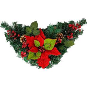 Kit 2 Guirlandas Natalina Festão Decorativo De Natal Pinha Natural 60cm