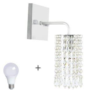 Arandela De Cristal Acrilico Clearcrillic Quadrada + Lampada