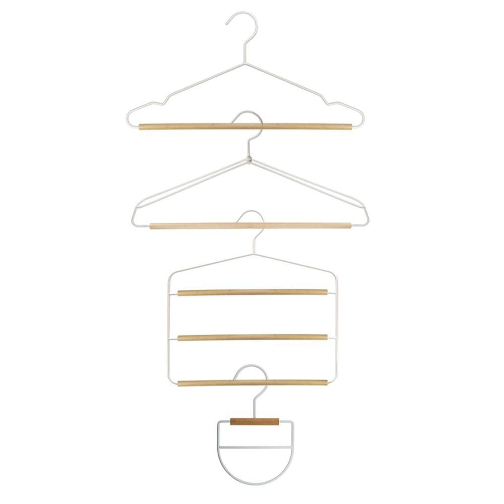 Kit De 13 Cabides Ferreiro Branco Oikos