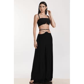 Calça Feminina Tecido Com Amarração Na Cintura All Is Love