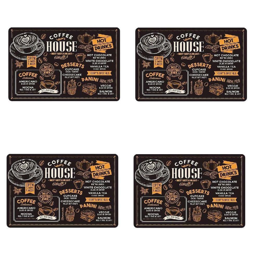 Jogo Americano Coffee House - Cafe - 4 Unidades