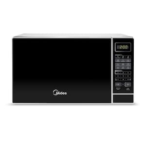 Micro-ondas 20 Litros Midea MRAS21 com Função Tira Odor e ECO Branco com Porta Preta 110V