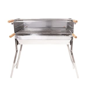 Churrasqueira Inox Espetinho 3 Andares Móvel 25x1Metro