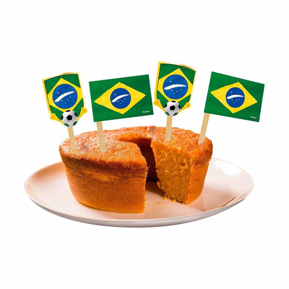 Pick Bandeirinhas Especiais para Doces Brasil 2022 8und