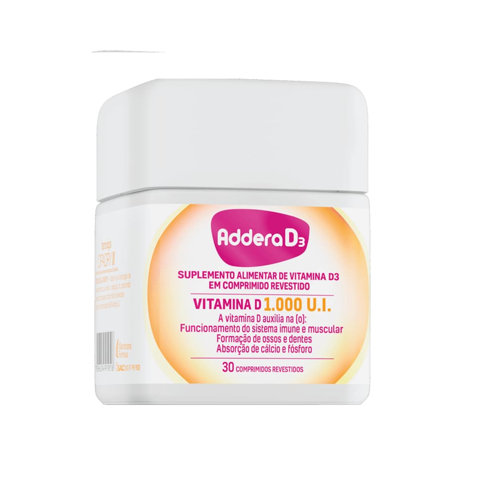 Addera D3 1.000ui com 30 Comprimidos