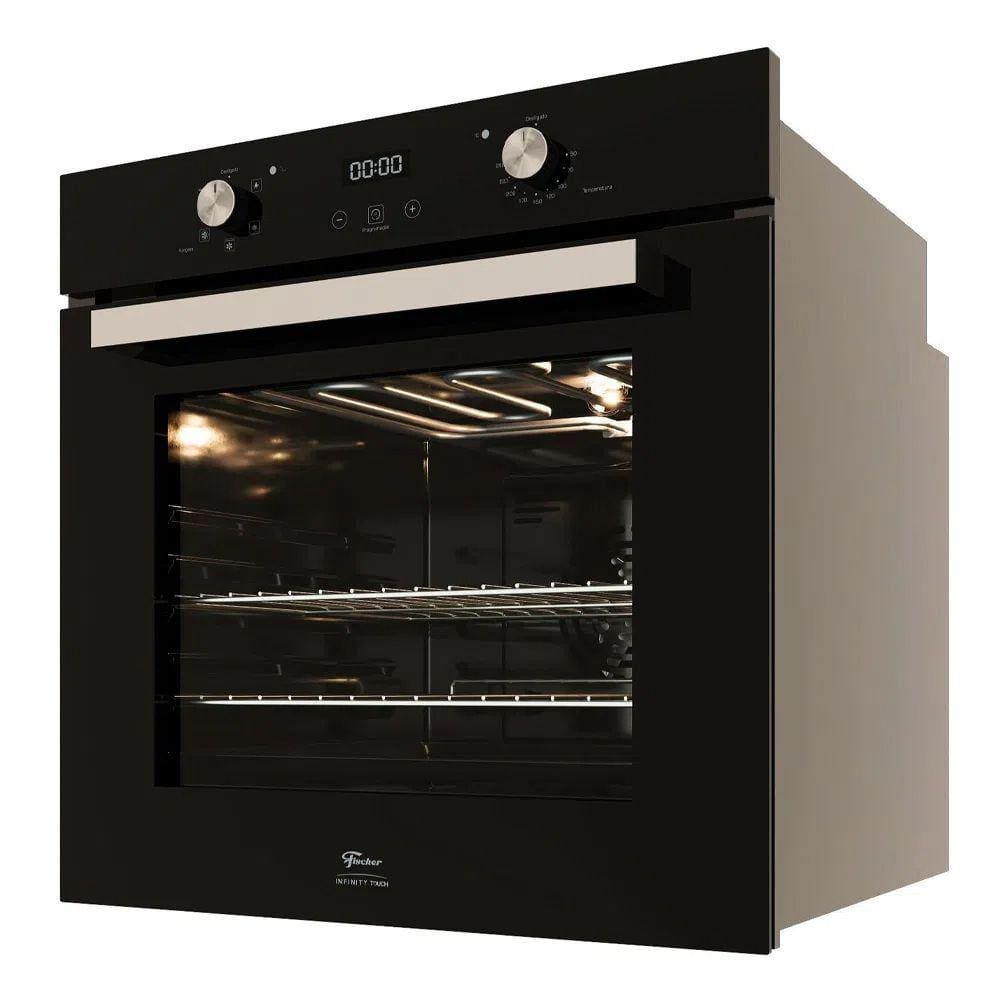 Forno Elétrico de Embutir Fischer Infinity Touch 82L Preto 220V