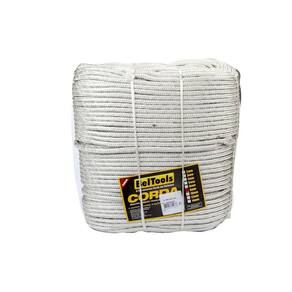 Corda Seda Branca 8mm Rolo 220 metros Beltools