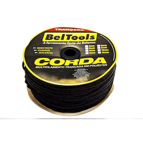 Corda Seda 4mm Carretel Com 5 Kg Preta Beltools
