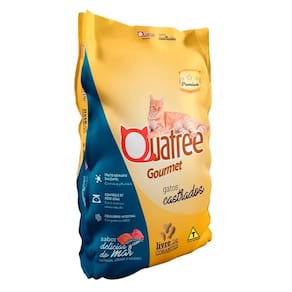 Raçao Quatree Gourmet Gatos Castrados Delicias Do Mar 20kg