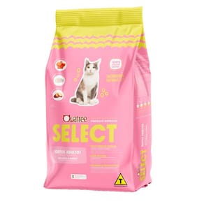 Raçao Quatree Select Gatos Adulto 1kg (Salmão)