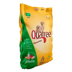 Raçao Quatree Gourmet Caes Filhotes 3kg