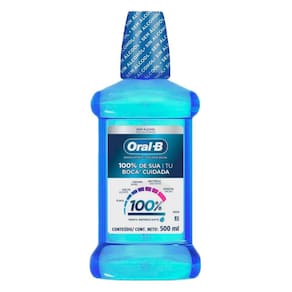 Enxaguante Bucal Oral B-100% Da Sua Boca Cuidada 500ml