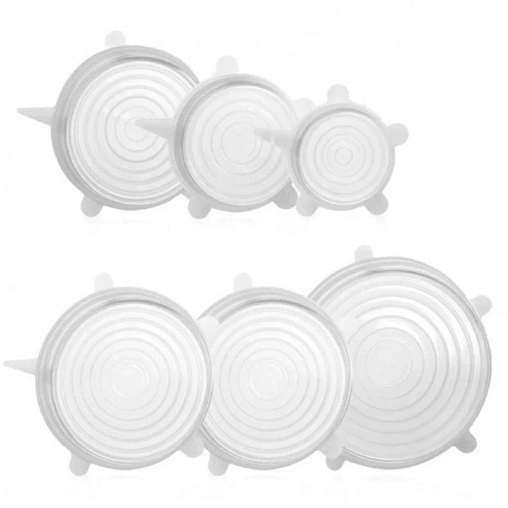 Tampa De Silicone Universal Com 6 Peças 123Util Ud462