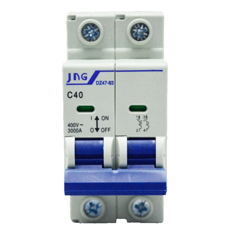 Disjuntor Bipolar 40a DIN DZ47632P 3KA - JNG
