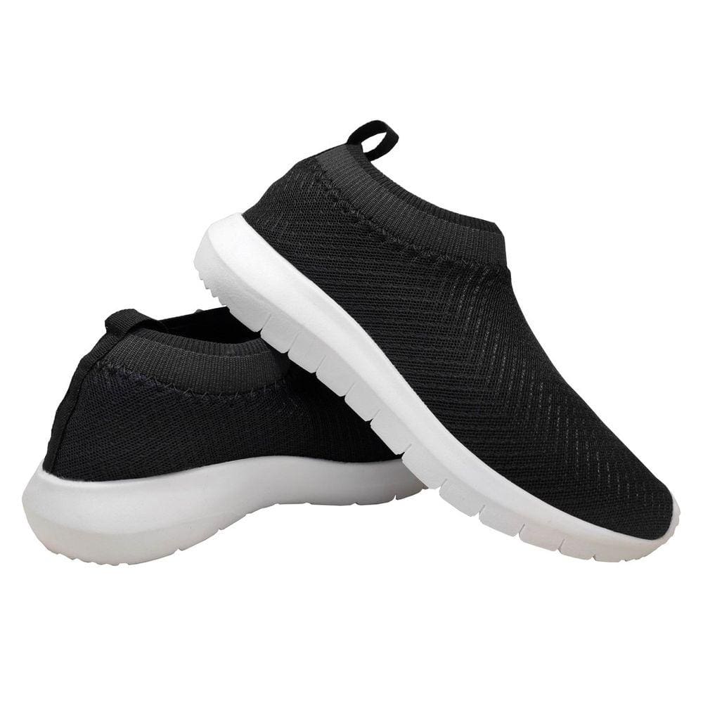 Tênis Feminino Meia S/ Cadarço Slip On Fácil Calçar Academia
