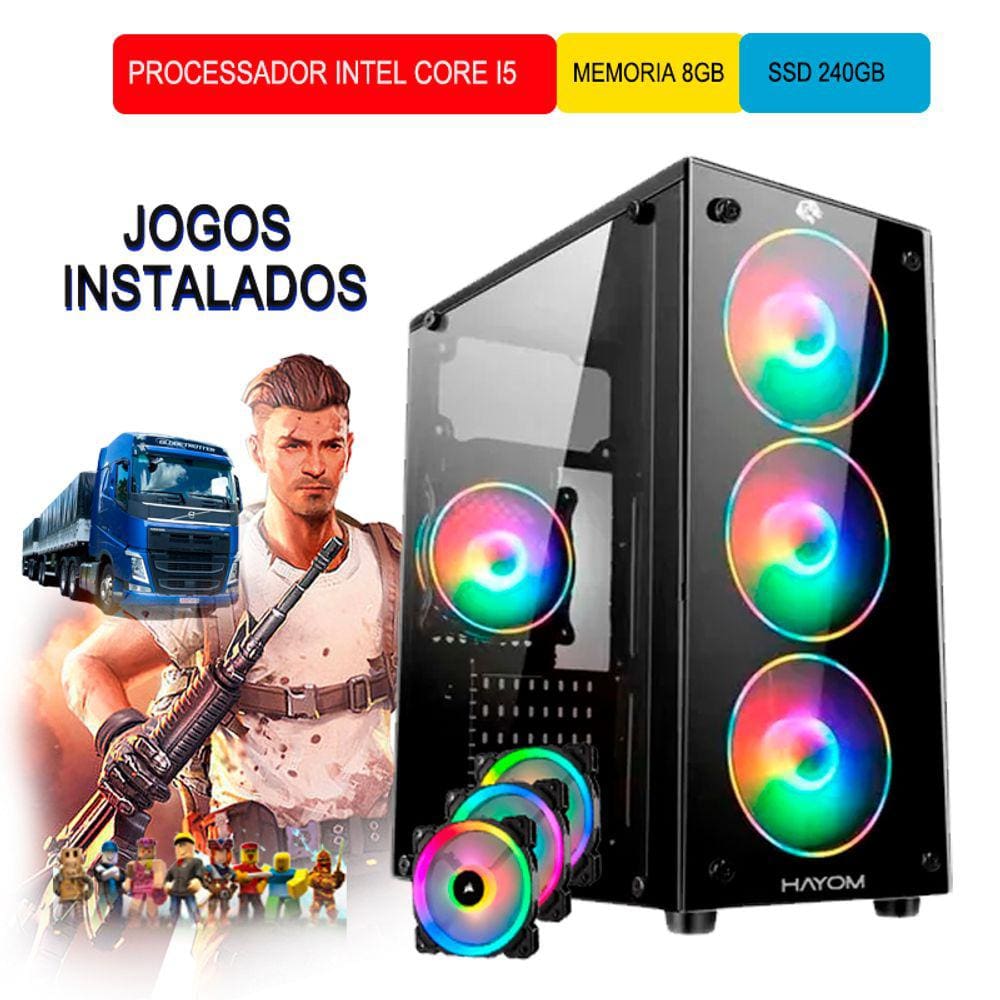 PC gamer barato pra jogar Free Fire