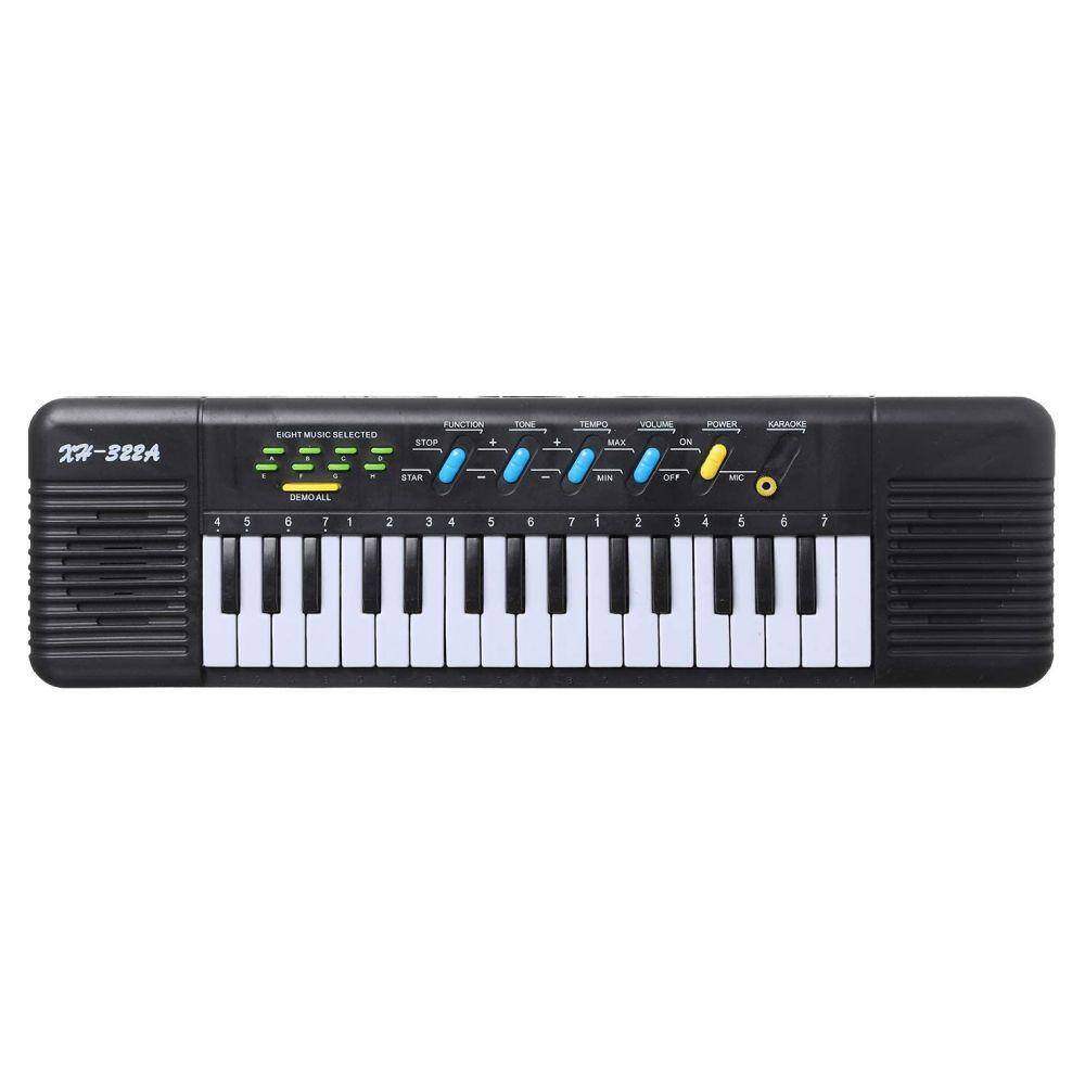 TECLADO MUSICAL MULTI PIANO KARAOKE INFANTIL MICROFONE 37 TECLAS MEU RITMO