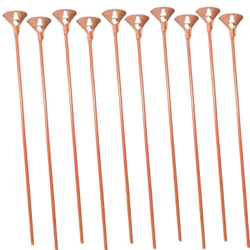 Vareta com Suporte para Balões 33cm Marrom - 10 Unidades