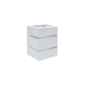 Arandela Blumenau Quadro Aleta G9 Bivolt Branco Fosco