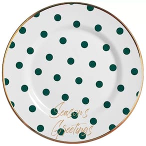 Prato Raso Cerâmica Seasons II Verde 28,5cm Alleanza - Unid.
