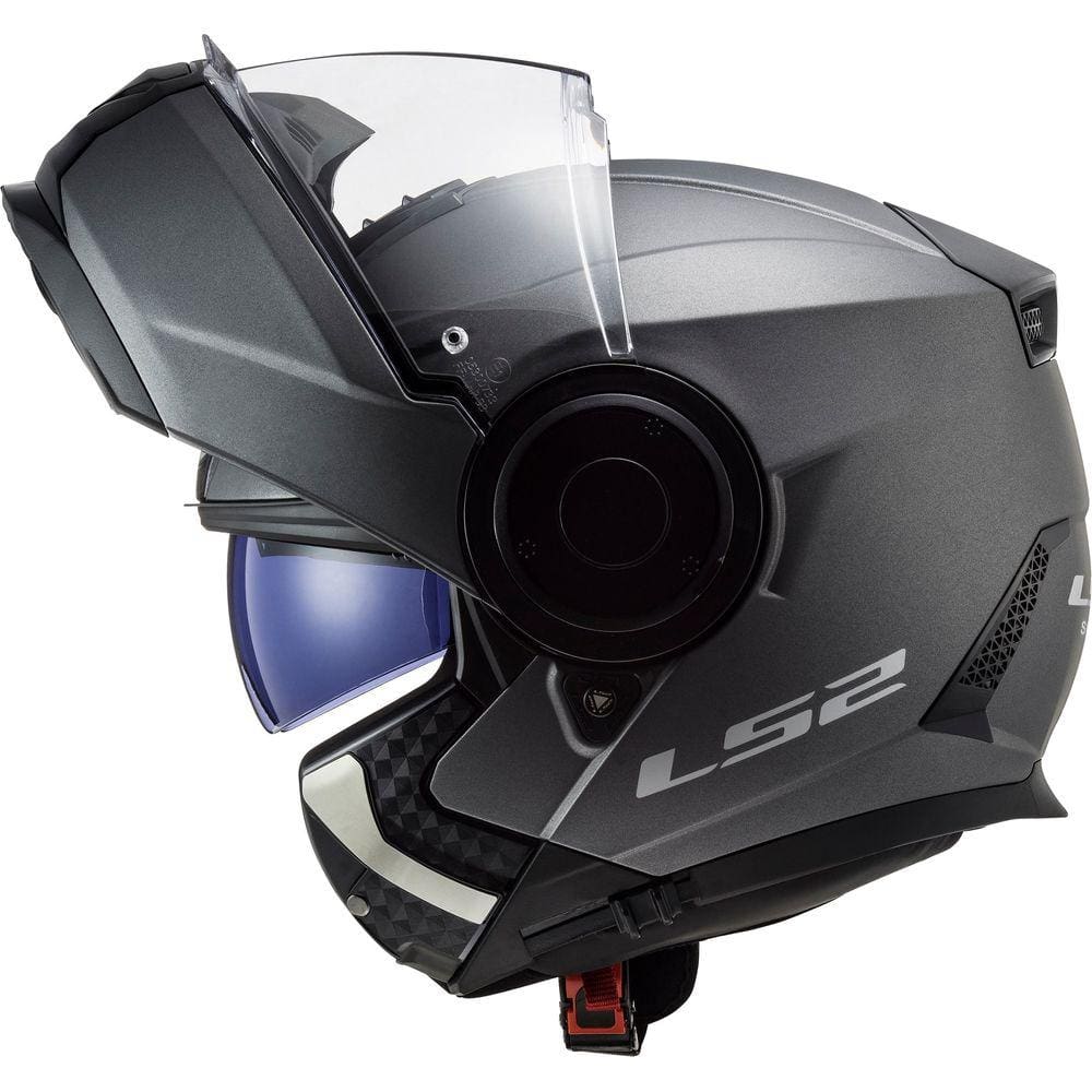 Capacete Ls2 Scope Ff902 Monocolor Titanium Fosco Robocop