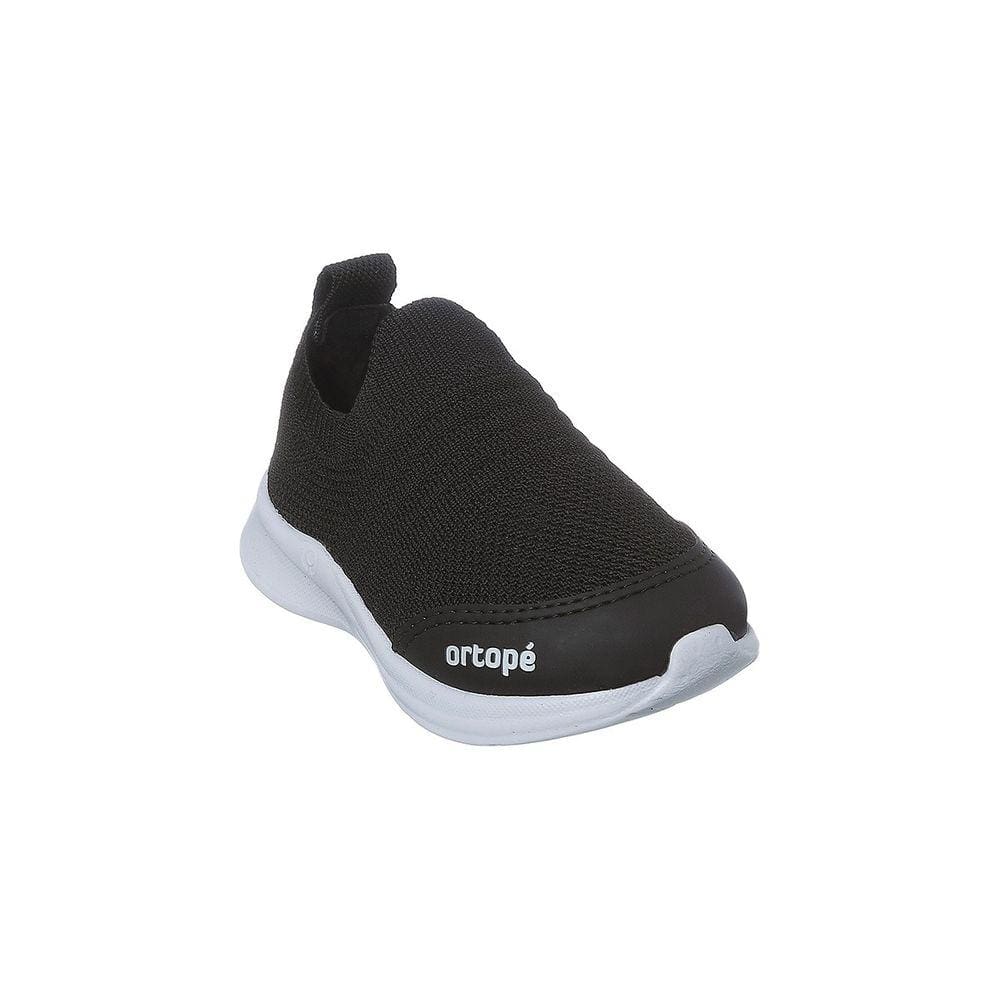 Tênis Infantil Masculino Ortopé Happy Comfort Tecido Knit Preto