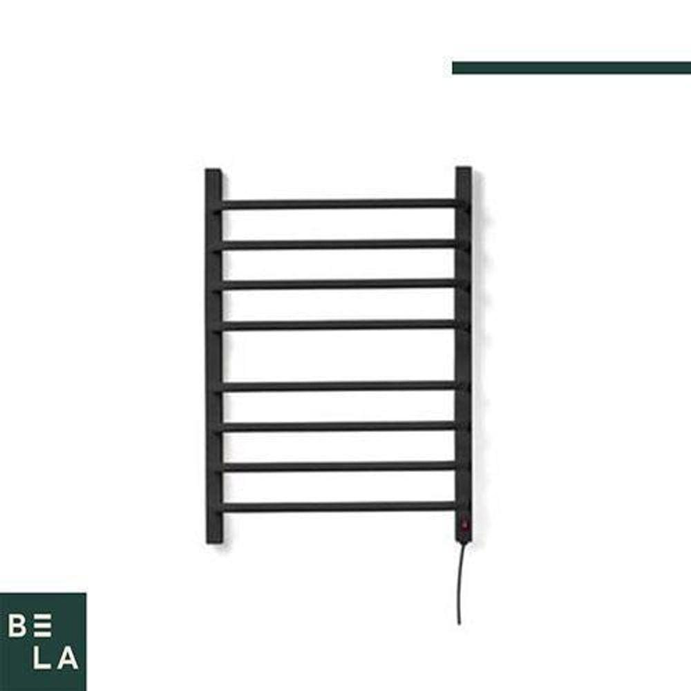 Flape - Toalheiro Térmico Grande Preto 220V - Lado Esquerdo