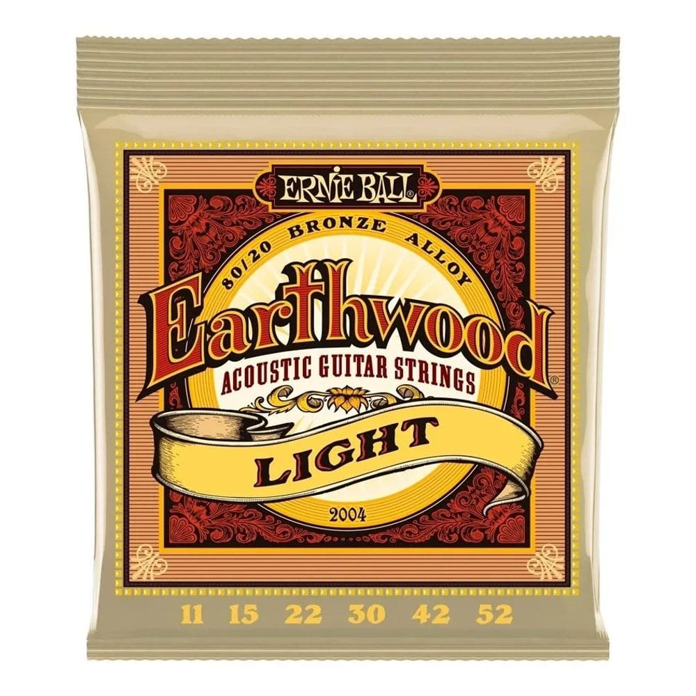 Encordoamento Violão Ernie Ball Earthwood Bronze 6 Cordas Calibre 011