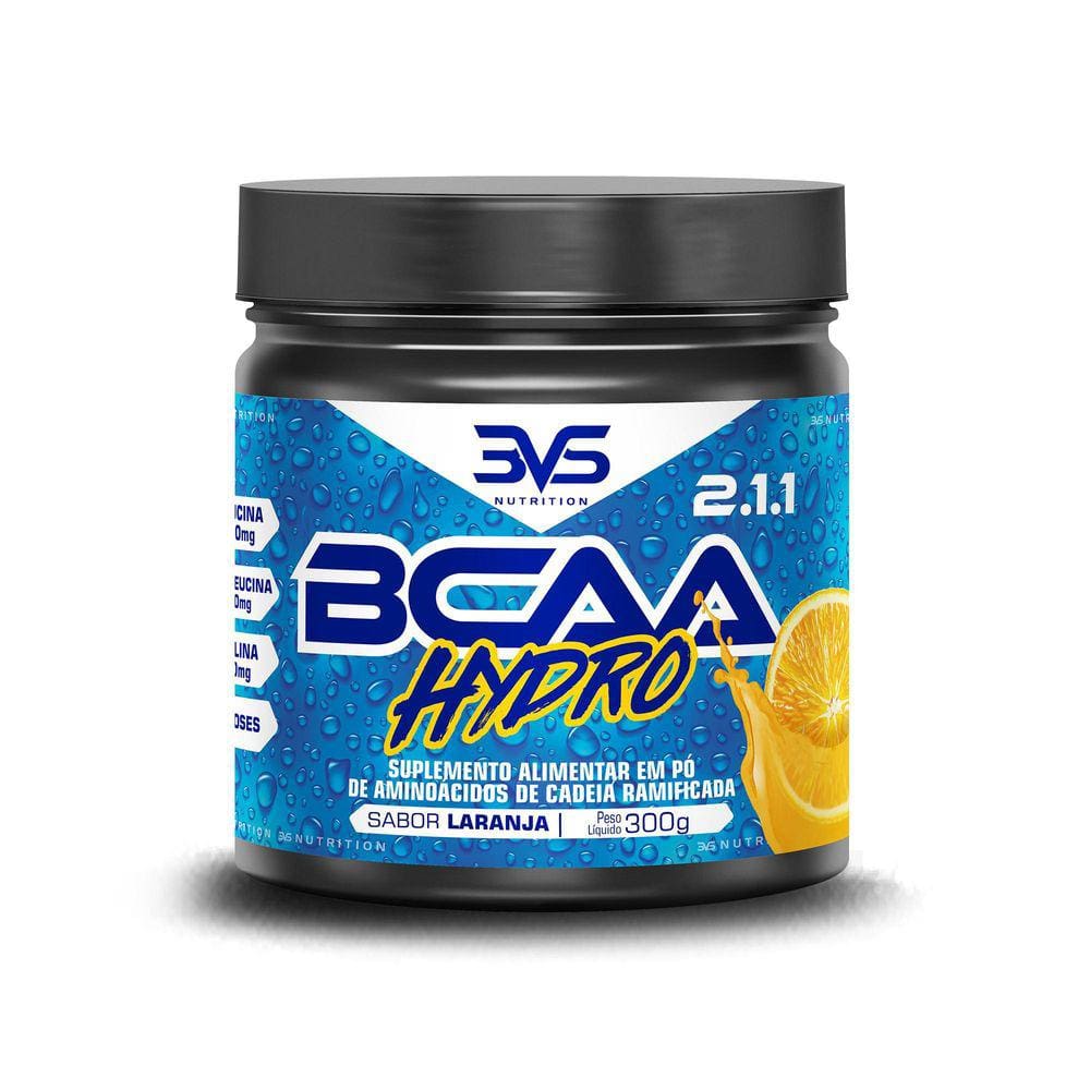 Bcaa Hydro 300G Laranja 3Vs Nutrition