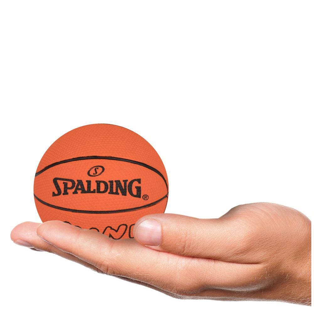 Mini Bola de Basquete Spalding Lay Up Tam 3 Azul e Amarela