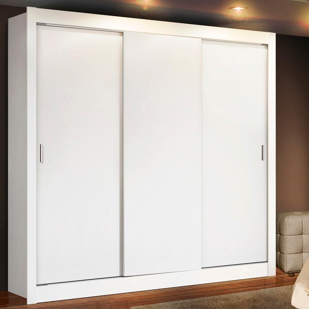 Guarda Roupa Casal Madesa Lyon 3 Portas de Correr 2 Gavetas
