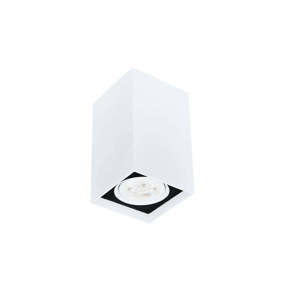 Spot de Sobrepor Newline Cube Par 20 E27 Bivolt Branco e Preto