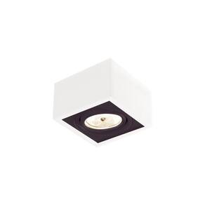 Spot de Sobrepor Newline Box AR111 GU10 Bivolt Branco e Preto