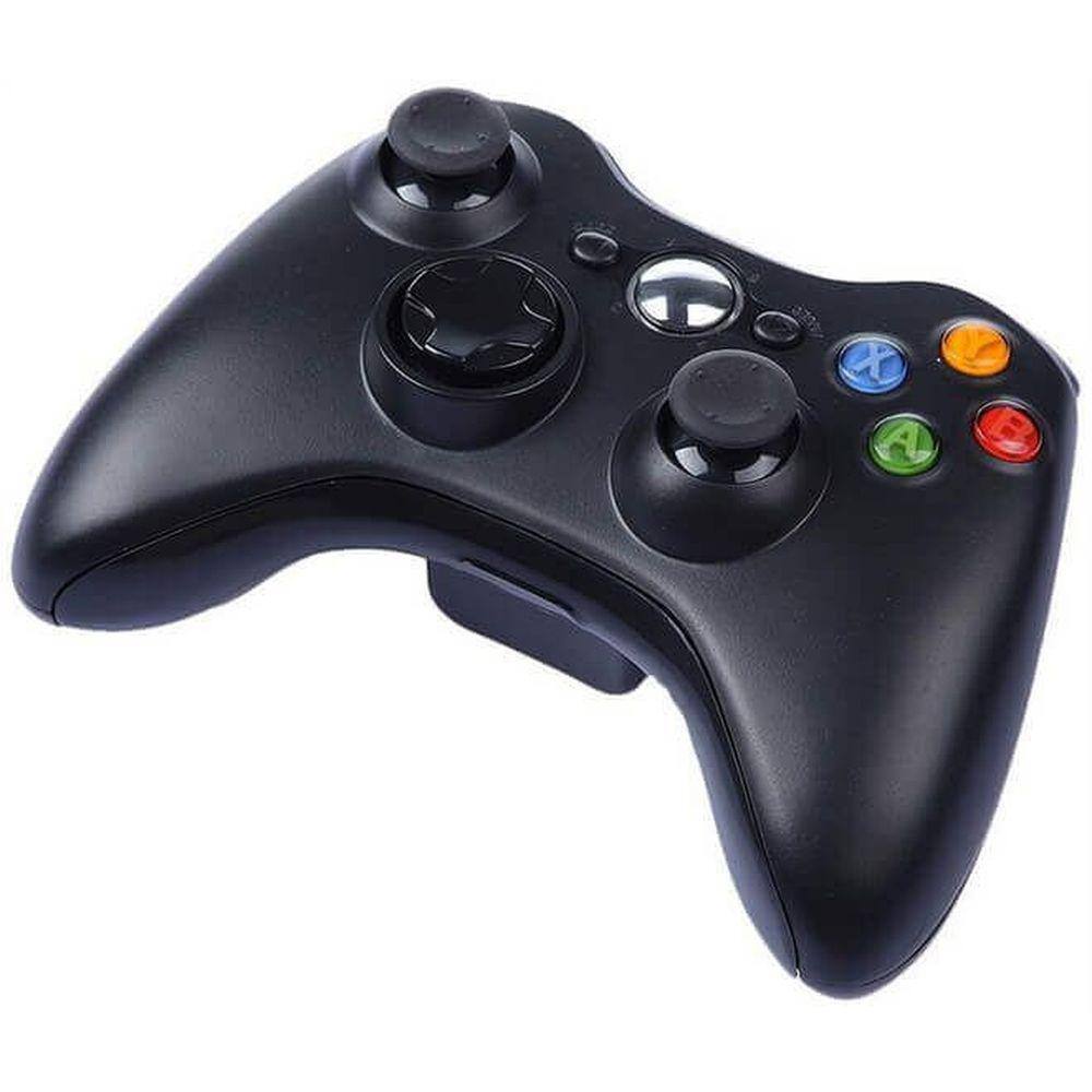 Console Xbox 360 bloqueado com 1 controle e os cabos