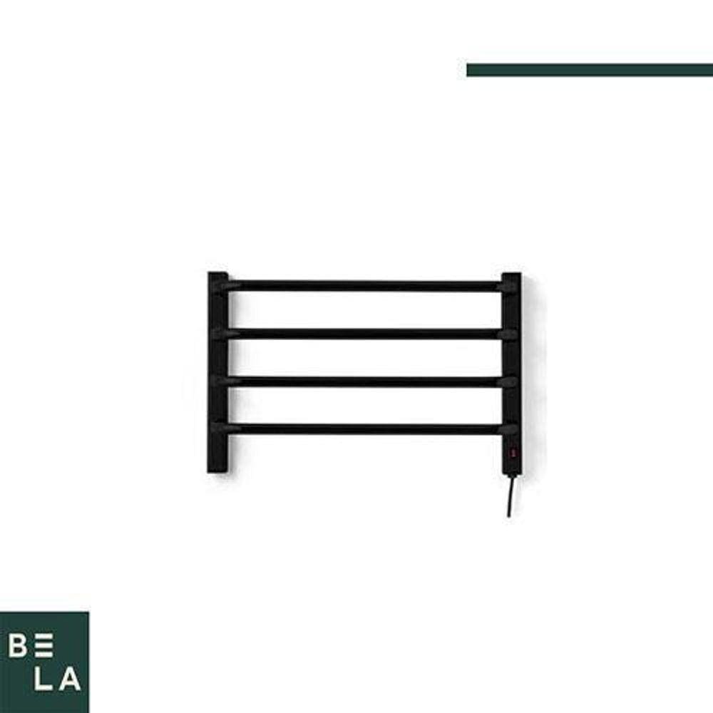 Flape - Toalheiro Térmico Pequeno Preto 110V - Lado Esquerdo