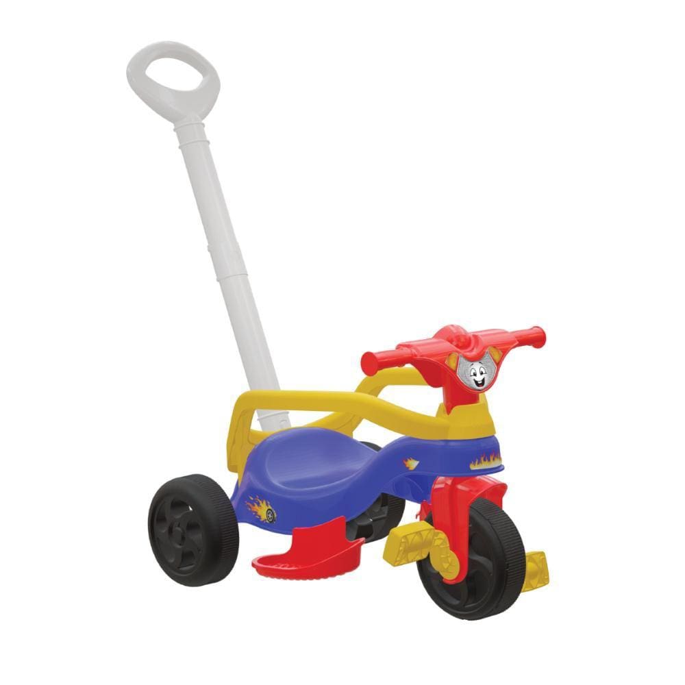 Triciclo Tico Tico Velo Toys Vermelho com Capacete Motoca Infantil