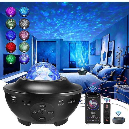 Projetor estelar Alexa Night Light Ocean Casas Bahia