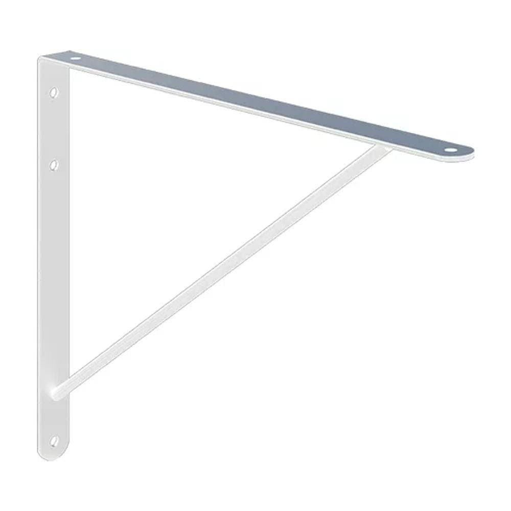 Suporte Mão Francesa 50Cm Branco Reforçada Dicarlo Fe0034
